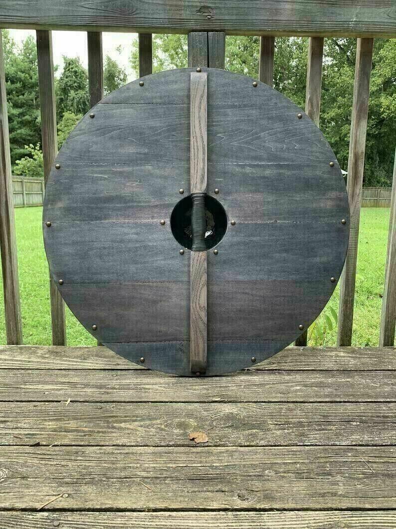 Escudo vikingo liso Sköll y Hati, 24" 